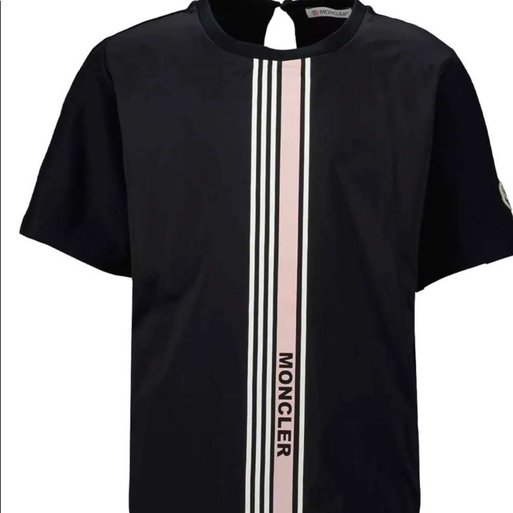 Moncler enfant t shirt black for girls